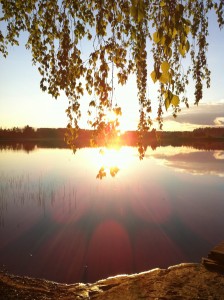 Solnedgång Sörbo 140520